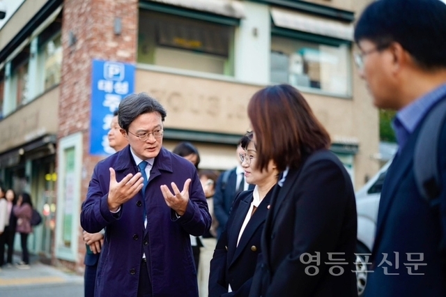 채현일 국회의원, 원민경 장관과 성매매집결지 현장방문 진행