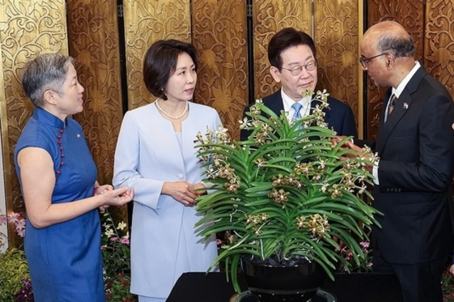 싱가포르에 '이재명·김혜경 蘭' 생겨…李대통령 "정말 영광"